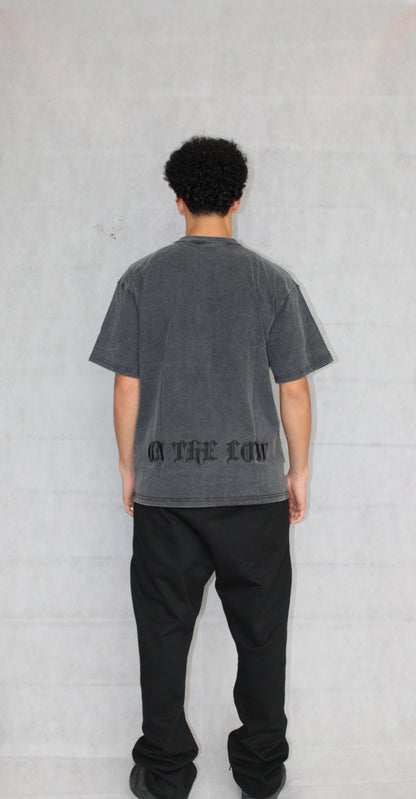 GREY TEE - ON THE LOW